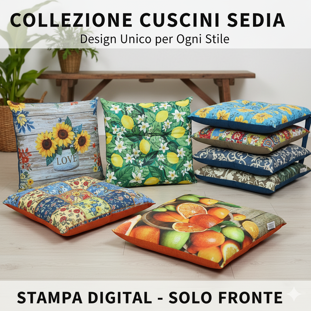 Cuscini per sedie da cucina con Stampa Digitale