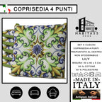 Set 6 Cuscini per Sedie da Cucina con Stampa Digitale 40x40x5 cm Made in Italy (Lily)