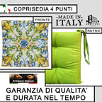 Set 6 Cuscini per Sedie da Cucina con Stampa Digitale 40x40x5 cm Made in Italy (Lily)