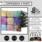 Set 6 Cuscini per Sedie da Cucina con Stampa Digitale 40x40x5 cm Made in Italy (Piastrellato)